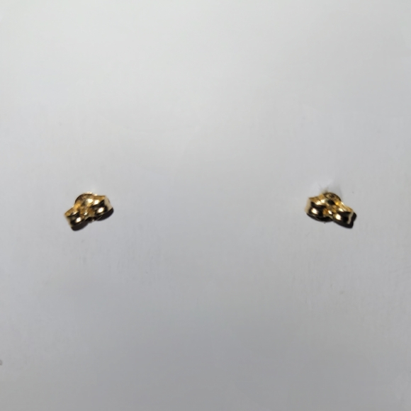 Chic Gold and Black Shell Drop Earrings - Picture 3 of 4